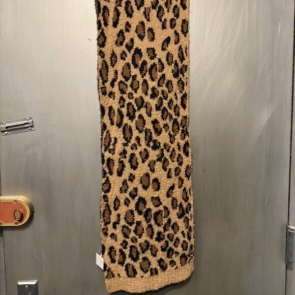 Retro Leopard Print Oblong Knit Scarf - Picture 7 of 16